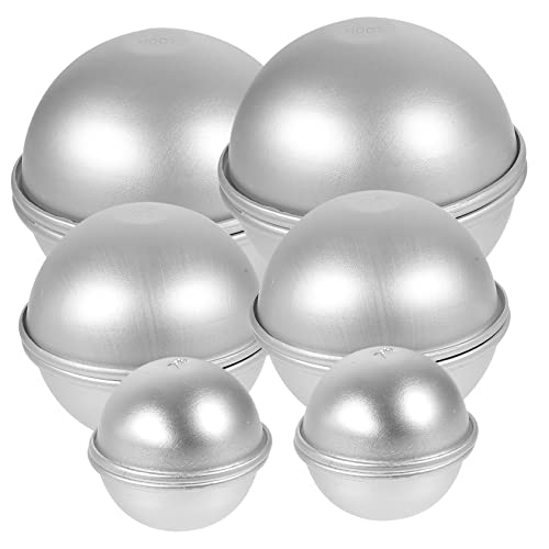 LIFKOME 12Stücke Halbkreisförmige Badesalzform Aluminiumlegierung Teiliges Für DIY Badebomben Und Kuchen Hochwertige Halbkugelform Für Einzigartige Desserts Und Badezusätze von LIFKOME