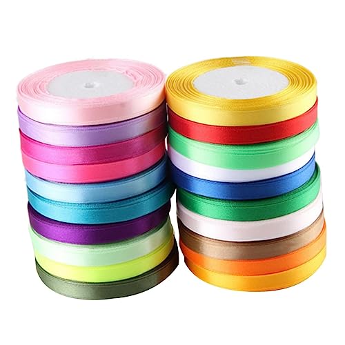 LIFKOME 12Stücke Satinbänder für Polyesterbänder Zufälligen Farben für Hochzeiten Weihnachten DIY Bastelprojekte und Dekorationen LIFKOME 12Stücke Satinbänder für Polyesterbänder Zufälligen Farben für Hochzeiten Weihnachten DIY Bastelprojekte und Dekorationen von LIFKOME