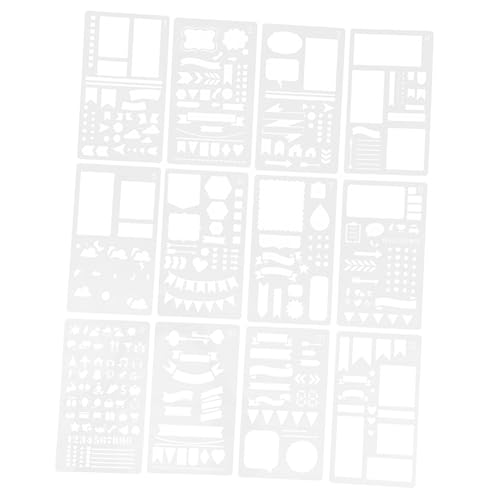 LIFKOME 12Stücke Schablonen Kunststoff Wiederverwendbare DIY Journal Schablonen Malvorlagen Für Projekte Malvorlagen Für Journaling Und Dekoration LIFKOME 12Stücke Schablonen Kunststoff Wiederverwendbare DIY Journal Schablonen Malvorlagen Für Projekte Malvorlagen Für Journaling Und Dekoration von LIFKOME
