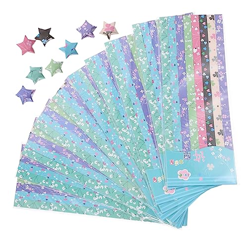 LIFKOME 1360Stücke Stern Faltpapier Origami Papier DIY Bastelmaterial für Hochwertiges Faltpapier für Kreative Projekte für und Familienaktivitäten von LIFKOME