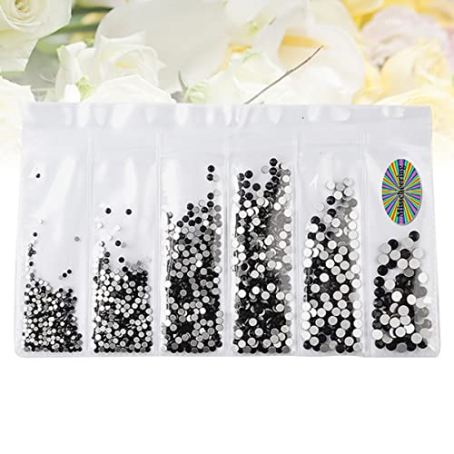 LIFKOME 1364 Stück Glitzernde Flachrückige Strasssteine für Nageldesign Maniküre Deko für DIY Nail Art Schwarz für und Mädchen LIFKOME 1364 Stück Glitzernde Flachrückige Strasssteine für Nageldesign Maniküre Deko für DIY Nail Art Schwarz für und Mädchen von LIFKOME