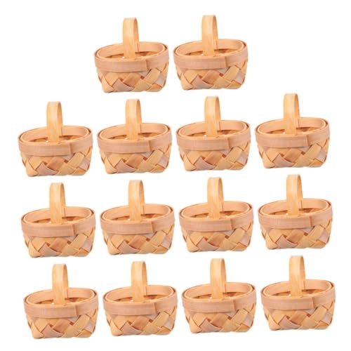 LIFKOME 14 Stück Mini Handgefertigte Woven Körbe Kleine Dekorative Körbe mit Griffen für Hochzeiten Partys und für Süßigkeiten und Kleinigkeiten LIFKOME 14 Stück Mini Handgefertigte Woven Körbe Kleine Dekorative Körbe mit Griffen für Hochzeiten Partys und für Süßigkeiten und Kleinigkeiten von LIFKOME