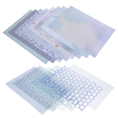 LIFKOME 15 Blatt Strukturierte Scrapbook Papiere DIY Handbuchpapiere Bunte Journal Papiere für Bastelprojekte für Scrapbooking und Dekoration von LIFKOME