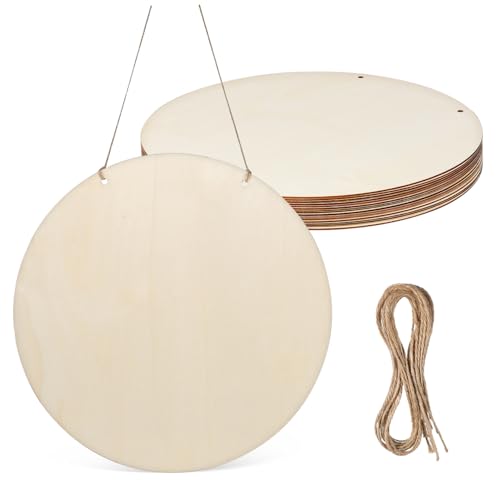 LIFKOME 15 Sätze Teiliges Holzscheiben Naturbelassene Glatte Holzrundlinge aus Massivem Holz für DIY Bastelprojekte Malen Gravieren und Kreative Dekorationen von LIFKOME
