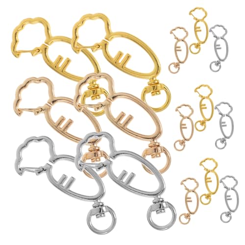 LIFKOME 15 Stück Karotten Schlüsselanhänger Karottenhaken Karottenförmiger Karabinerhaken Karabiner Karotten Schlüsselring Schnalle Karotten Karabiner Kleine Schlüsselanhänger von LIFKOME