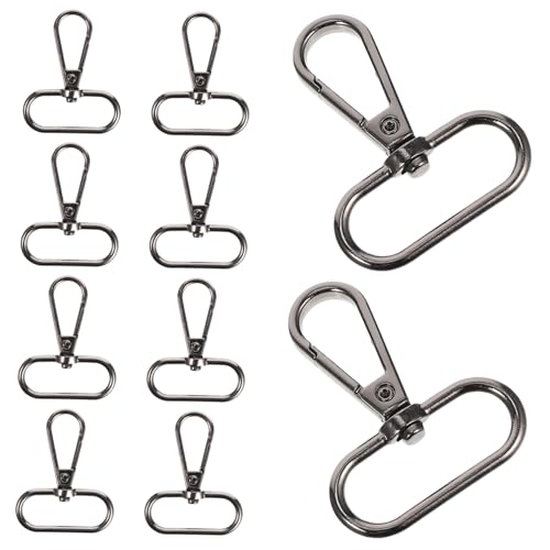 LIFKOME 15 Stück Teiliges Drehbarer Karabinerhaken aus Zinklegierung Vielseitig für DIY Schlüsselanhänger Schmuckverbindung Taschen und Bastelprojekte Langlebig und Leicht zu Bedienen von LIFKOME