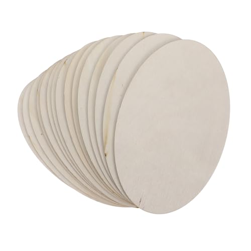 LIFKOME 15 Stück Teiliges Unbehandelter Holzplatten Oval für Diy Projekte Unbemalt für Kunstprojekte Schulaktivitäten und Familienbasteln von LIFKOME