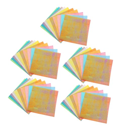 LIFKOME 150 Stück Glitzer Origami Papier Iridescent Faltpapier für Diy Bastelprojekte Bunte Quadratische Blätter Farben für Erwachsene LIFKOME 150 Stück Glitzer Origami Papier Iridescent Faltpapier für Diy Bastelprojekte Bunte Quadratische Blätter Farben für Erwachsene von LIFKOME