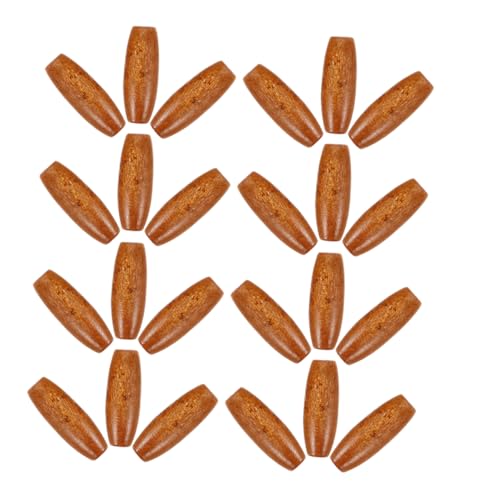 LIFKOME 150 Stück Oval Holzperlen Natur Eschenholz Lose Bastelperlen für Diy Schmuckherstellung Vielseitig Einsetzbar für Türvorhänge und Dekorationen von LIFKOME