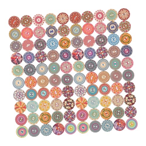 LIFKOME 150 Stück Runde Holzknöpfe Bunte Retro Muster Handgefertigt für Nähen Basteln DIY Kleidung Scrapbooking Dekoration Vintage Knöpfe für Handwerk LIFKOME 150 Stück Runde Holzknöpfe Bunte Retro Muster Handgefertigt für Nähen Basteln DIY Kleidung Scrapbooking Dekoration Vintage Knöpfe für Handwerk von LIFKOME
