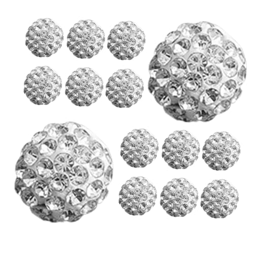 LIFKOME 150 Stück Spacer Perlen aus Polymer Clay Leichte Strass Abstandsperlen für DIY Schmuckherstellung Bunte Bastelperlen zum Auffädeln für Halsketten Armbänder Ohrringe Erwachsene von LIFKOME