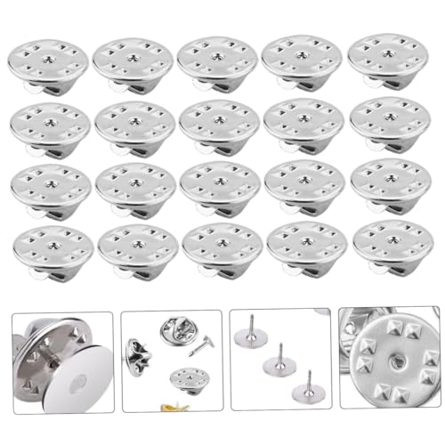 LIFKOME 150 Stück Teiliges Pin Clutch Silber Ersatzbroschen Zubehör für Anstecknadeln Krawattennadeln und Abzeichen Vielseitig Einsetzbar als Broschen Hutnadeln für Schmuckherstellung und von LIFKOME