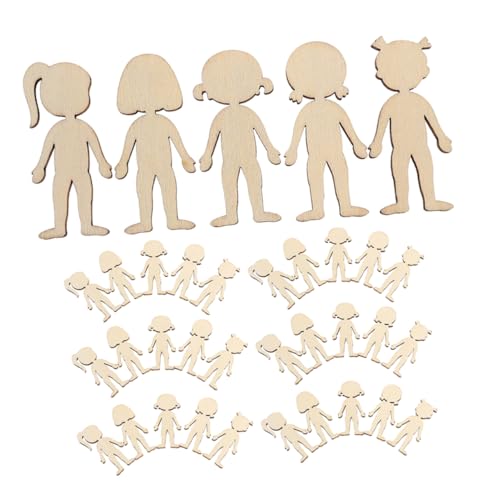 LIFKOME 150 Stück Unlackierte Holzformen für Kreative Bastelprojekte für Diy Anwendungen Kindergarten und Klassenzimmer Dekoration LIFKOME 150 Stück Unlackierte Holzformen für Kreative Bastelprojekte für Diy Anwendungen Kindergarten und Klassenzimmer Dekoration von LIFKOME