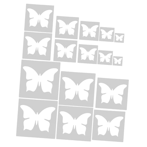 LIFKOME 16 Stück Teiliges Schmetterling Stencil Wiederverwendbare Malschablonen für DIY Bastelprojekte Wanddekorationen Kinderfreundliche Malvorlagen Kreative Gestaltung LIFKOME 16 Stück Teiliges Schmetterling Stencil Wiederverwendbare Malschablonen für DIY Bastelprojekte Wanddekorationen Kinderfreundliche Malvorlagen Kreative Gestaltung von LIFKOME
