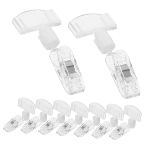 LIFKOME 16 Stück Teiliges Transparente Namensschild clips Verstellbar Vielseitig Einsetzbar für Werbung Preisschilder Etiketten Schilderhalter für Regal und Schreibtisch LIFKOME 16 Stück Teiliges Transparente Namensschild clips Verstellbar Vielseitig Einsetzbar für Werbung Preisschilder Etiketten Schilderhalter für Regal und Schreibtisch von LIFKOME