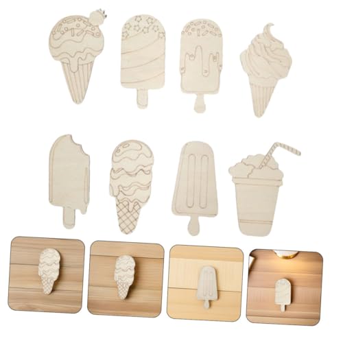 LIFKOME 16 Stück Teiliges Unbemalter Holz Eisformen für Natürliche Sommer Bastelsets Einfache DIY Malvorlagen Sichere Holzfiguren für Kreative Kunstprojekte und Partydekorationen LIFKOME 16 Stück Teiliges Unbemalter Holz Eisformen für Natürliche Sommer Bastelsets Einfache DIY Malvorlagen Sichere Holzfiguren für Kreative Kunstprojekte und Partydekorationen von LIFKOME