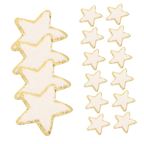LIFKOME 16 Stück Teiliges Weiße Gestickte Stern Aufnäher mit Goldfarbenem Paillettenrand Selbstklebend Robuste Applikationen zum Aufnähen für Kleidung Hüte Rucksäcke Jacken und DIY LIFKOME 16 Stück Teiliges Weiße Gestickte Stern Aufnäher mit Goldfarbenem Paillettenrand Selbstklebend Robuste Applikationen zum Aufnähen für Kleidung Hüte Rucksäcke Jacken und DIY von LIFKOME