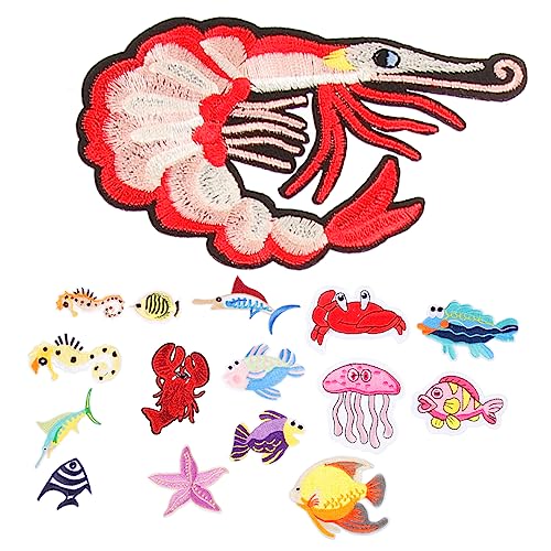 LIFKOME 16Stücke DIY Stoffreparatur Patches Mit Motiven Bestickte Bügelflicken Für Kleidung Taschen Und Jeans Einzigartige Applikationen Für Nähprojekte von LIFKOME