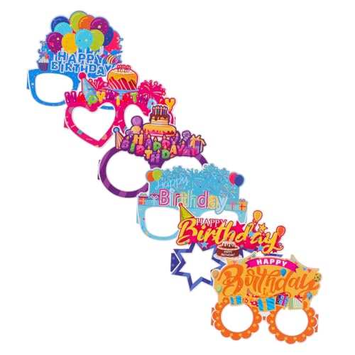 LIFKOME Geburtstagsgläser Partybrillen Aus Papier Kreatives Design Für Geburtstagsfeiern Leuchtende Farbe Foto-requisiten Für Familienfeiern LIFKOME Geburtstagsgläser Partybrillen Aus Papier Kreatives Design Für Geburtstagsfeiern Leuchtende Farbe Foto-requisiten Für Familienfeiern von LIFKOME
