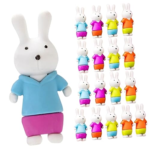 LIFKOME 18 Stück Teiliges Bunte Tier Radiergummis Kaninchenform Lustige Radierer für Schüler Klassenzimmerpreise Party Mitgebsel für Schulmaterial Zufällige Farbe Zufällige Farbe LIFKOME 18 Stück Teiliges Bunte Tier Radiergummis Kaninchenform Lustige Radierer für Schüler Klassenzimmerpreise Party Mitgebsel für Schulmaterial Zufällige Farbe Zufällige Farbe von LIFKOME
