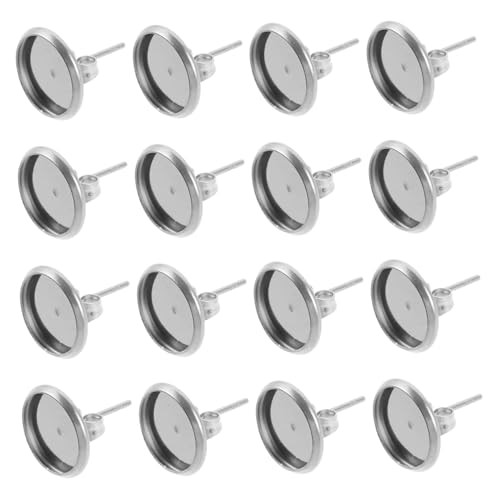 LIFKOME 180 Stück Ohrringrohlinge Für Selbstgemachte Ohrringe Cabochon Ohrring Tablett Rohlinge DIY Ohrstecker Fassungen Ohrringrohlinge Für Schmuck DIY Ohrring Pfosten Fassungen von LIFKOME