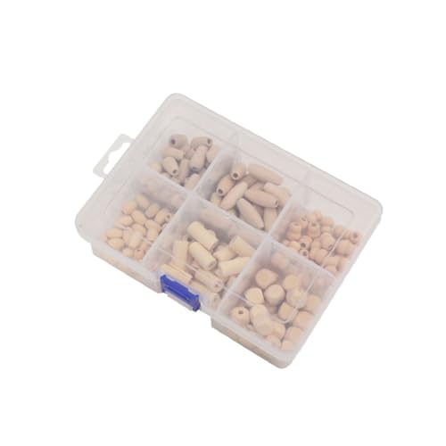 LIFKOME 180Stücke Holzperlen für DIY Verschiedene Formen und Durchmesser Zubehör für Bastelprojekte Praktischer Kunststoffbox für Einfache Aufbewahrung LIFKOME 180Stücke Holzperlen für DIY Verschiedene Formen und Durchmesser Zubehör für Bastelprojekte Praktischer Kunststoffbox für Einfache Aufbewahrung von LIFKOME