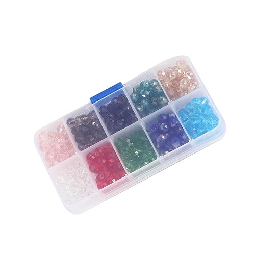 LIFKOME 1Packung Glasperlen Für DIY Schmuckherstellung Kristall Bicone Perlen Aufbewahrungsbox Für Armbänder Halsketten Und Bastelprojekte von LIFKOME