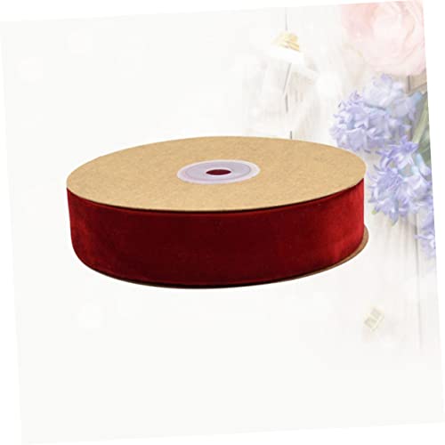 LIFKOME 1Rolle Breites Flockband Rot Nicht Elastisches Stoffband Für Geschenkverpackungen DIY Dekoration Und Accessoires Für Hochzeiten Partys Und Projekte von LIFKOME