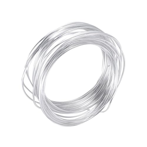 LIFKOME 1Rolle DIY Aluminiumdraht Flexibler Basteldraht für Handgefertigten Schmuck für Projekte und Manuelle Schmuckherstellung Silberfarben von LIFKOME