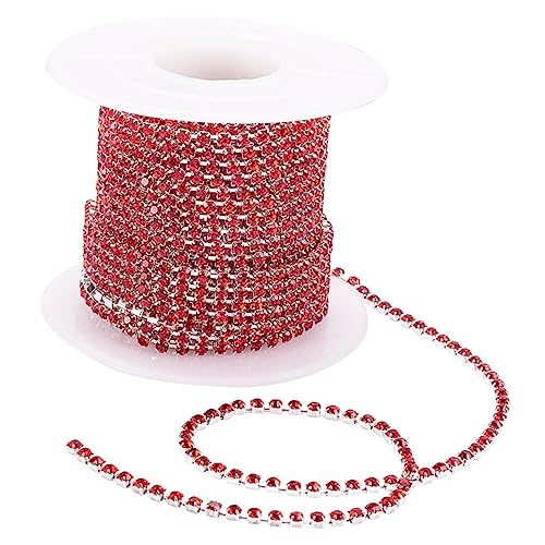 LIFKOME 1Rolle Kleiderdekoration Strass Trim Handgefertigte Strasskette Für DIY Bastelprojekte Yards Leuchtendem Für Hochzeitsdekoration Kleidung Taschen Und Mehr von LIFKOME