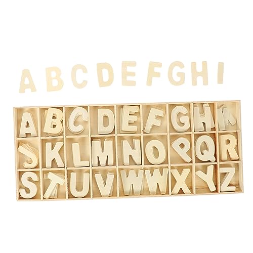 LIFKOME 1Satz DIY Holzbuchstaben Für Frühe Bildung Alphabet Holzscheiben Für Fotografie Requisiten Und Heimdekoration von LIFKOME
