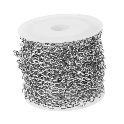 LIFKOME 1Satz DIY Schmuckkette mit Hummerverschluss und Ringen Silberne Ketten für Armbänder und Mehr für Schmuckherstellung und Kreative Projekte von LIFKOME