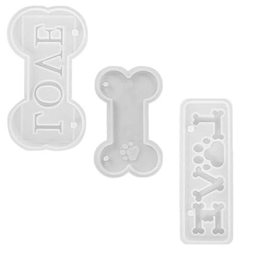 LIFKOME 1Satz Knochenförmige Silikonform Teiliges DIY Epoxidharz Mould für Anhänger Schlüsselanhänger und Kreative Handwerksprojekte für und Dekoration von LIFKOME
