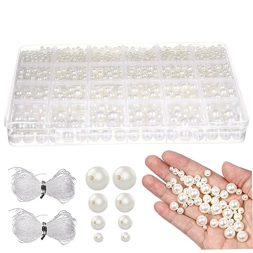LIFKOME 1Satz Kunstperlen mit Weißen Perlen Elastischer Schnur für DIY Armbänder und Bastelprojekte Verschiedene LIFKOME 1Satz Kunstperlen mit Weißen Perlen Elastischer Schnur für DIY Armbänder und Bastelprojekte Verschiedene von LIFKOME