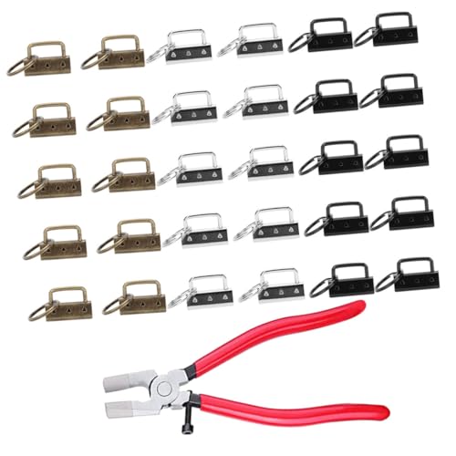 LIFKOME 1Satz Schlüsselringe Teiliges Farben Mit Schlüsselanhänger Hardware Für Armbänder Lanyards Gurtbänder Und DIY Projekte von LIFKOME