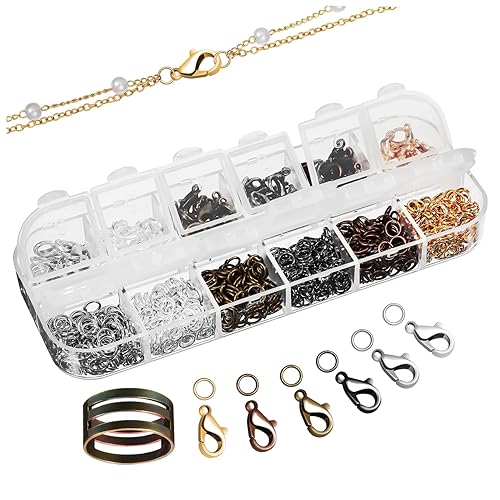 LIFKOME 1Satz Schmuckverbinder Ringe Karabinerverschlüsse DIY Halskette Armband Verschlüsse Mit Hummerhaken Biegeringen Für Handgefertigte Schmuckmaterialien Vielseitige von LIFKOME
