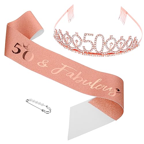 LIFKOME 1Satz Tiara Und Schärpe Mit Anstecker Exquisite Krone Für Frauen Für Geburtstagsfeiern Fotorequisiten Und Besondere Anlässe LIFKOME 1Satz Tiara Und Schärpe Mit Anstecker Exquisite Krone Für Frauen Für Geburtstagsfeiern Fotorequisiten Und Besondere Anlässe von LIFKOME