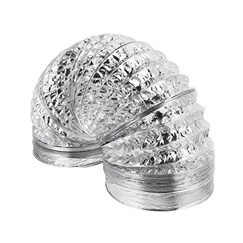 LIFKOME 1Stück Aluminiumfolie Flexibler Luftkanal Doppelwandiger Auspuffschlauch Für Küchenabluft Und Klimaanlagen Aluminiumfolienkanal von LIFKOME