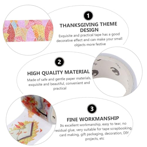 LIFKOME 2 Kartons Washi Tape Klebeband mit Herbstlichen Motiven Dekorative Scrapbook Tapes für DIY Basteln Ablösbar Vielseitig Einsetzbar als Geschenk für Notizbücher LIFKOME 2 Kartons Washi Tape Klebeband mit Herbstlichen Motiven Dekorative Scrapbook Tapes für DIY Basteln Ablösbar Vielseitig Einsetzbar als Geschenk für Notizbücher von LIFKOME
