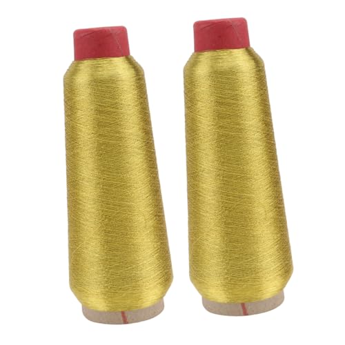 LIFKOME 2 Rollen Goldene Maschinenstickgarnrollen für Vielseitige Nähprojekte für Kleidung Handarbeiten und Kreuzstich Strapazierfähigem LIFKOME 2 Rollen Goldene Maschinenstickgarnrollen für Vielseitige Nähprojekte für Kleidung Handarbeiten und Kreuzstich Strapazierfähigem von LIFKOME