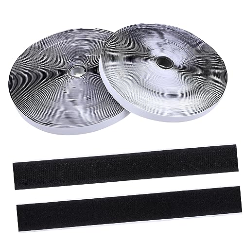 LIFKOME 2 Rollen Klettband Selbstklebend Hochwertige Haken und Flauschbandstreifen für Einfache Montage DIY Projekte und Vielseitige Anwendungen kein Bohren Notwendig von LIFKOME