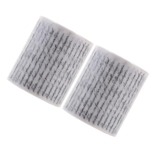 LIFKOME 2 Rollen Vintage Washi Tape Gothic Design für Scrapbooking DIY Handwerk und Geschenkverpackungen Dekoratives Klebeband für Notizbücher Planer und Kreative Bastelprojekte von LIFKOME