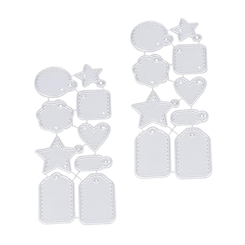 LIFKOME 2 STÜCK Teiliges Stanzformen aus Langlebigem Kohlenstoffstahl Handgefertigte DIY Metall Schablonen für Kleine Etikettenanhänger Wiederverwendbar Geeignet für Kreative LIFKOME 2 STÜCK Teiliges Stanzformen aus Langlebigem Kohlenstoffstahl Handgefertigte DIY Metall Schablonen für Kleine Etikettenanhänger Wiederverwendbar Geeignet für Kreative von LIFKOME