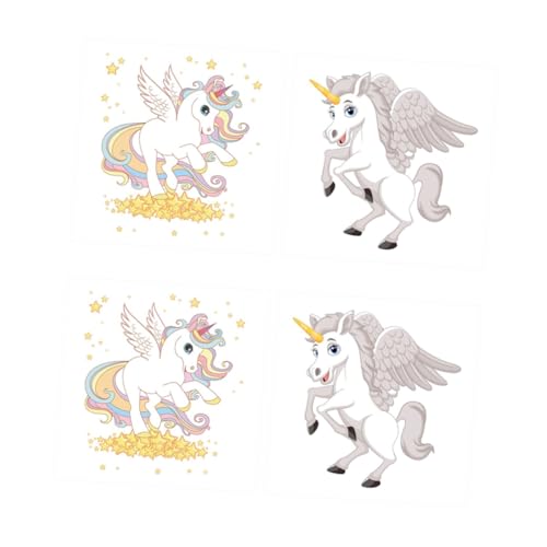 LIFKOME 2 Sätze Diy Einhorn Transfer Patch Bunte Kleidung Aufnäher Für Kleidung Kostüme Und Taschen Geeignet Für Kreative Dekoration Und Reparatur Von Jeansjacken Blusen Und 2 Stück * 2 von LIFKOME