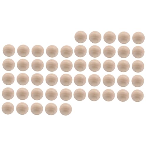 LIFKOME 2 Sätze Runde Holzperlen Ohne Bohrung Diy Bastelmaterial Für Kreative Holzperlen Für Schmuck Und Dekoration Natürlichem Lotus Holz 300 Stück * 2 von LIFKOME