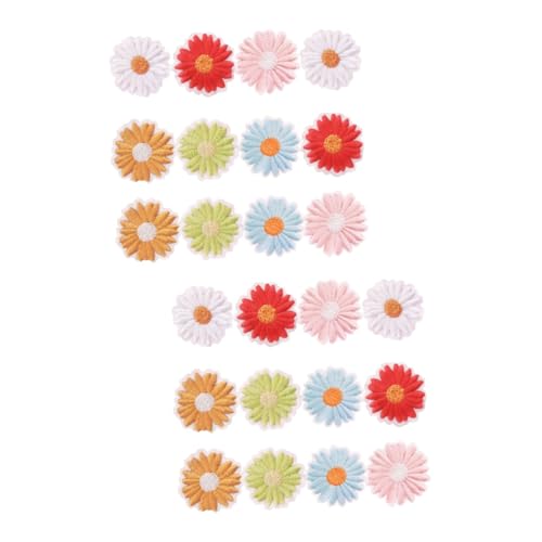 LIFKOME 2 Sätze Selbstklebende Daisy Blumen Patches Handgemachte Diy Applikationen Für Kleidung Taschen Hüte Und Bastelprojekte Aufnäher Für Kreative Reparaturen Und 12 Stück * 2 von LIFKOME
