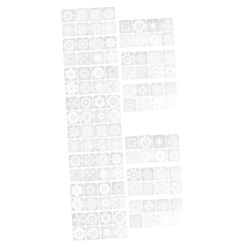 LIFKOME 2 Sätze Teiliges Mandala Schablonen Set Für Kreative Malerei Wiederverwendbare Vorlagen Für Diy Projekte Und Wanddekoration Vielfältiger Muster Und Hochwertigem 56 Stück * 2 von LIFKOME