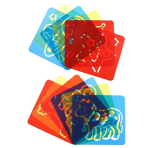 LIFKOME 2 Satz Multifunktionale Zeichenschablonen für Teiliges Set Wiederverwendbaren Malschablonen Umweltfreundlichem PP für Kreative Diy Projekte und Kunstunterricht von LIFKOME