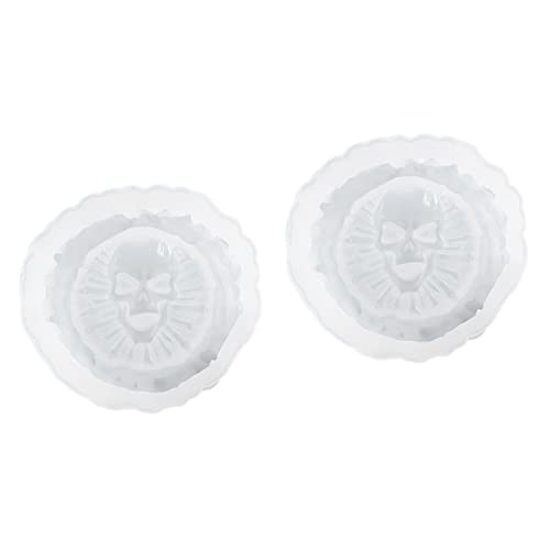 LIFKOME 2 Stck. Diy Silikon Skull Mold für Kreative Halloween Projekte Hochwertige Umweltfreundliche Silikonform für Gießharz und Bastelarbeiten für Aschenbecher und Dekoration von LIFKOME