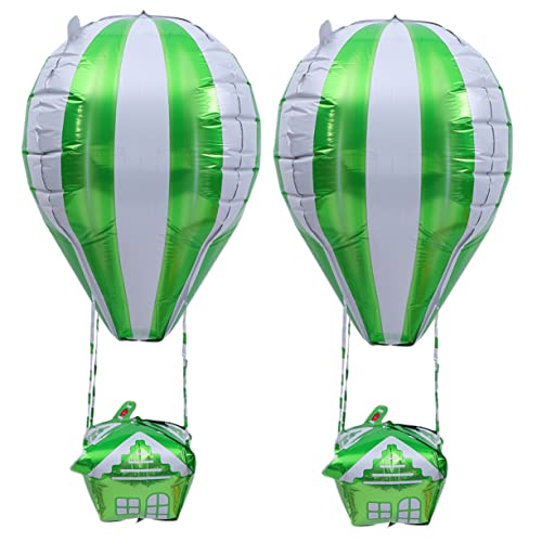 LIFKOME 2 Stück Ballon Blau Dekorationen Wiederverwendbar Party-hochzeit Aluminiumfolie Green von LIFKOME